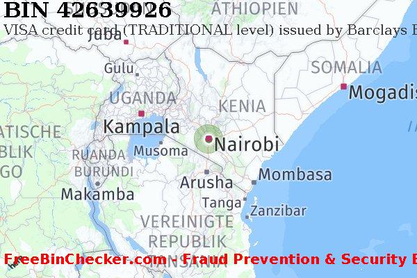 42639926 VISA credit Kenya KE BIN-Liste