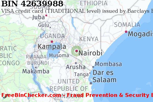 42639988 VISA credit Kenya KE BIN Lijst