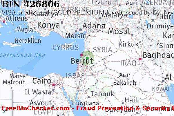 426806 VISA credit Syria SY Lista de BIN