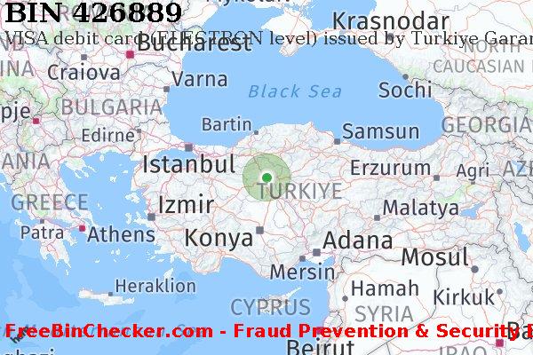 426889 VISA debit Turkey TR BIN List