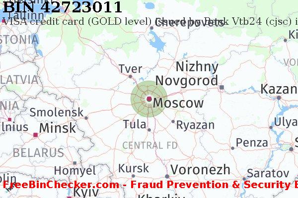42723011 VISA credit Russian Federation RU BIN List