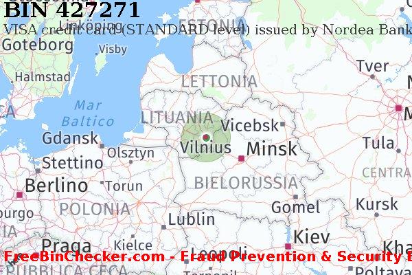 427271 VISA credit Lithuania LT Lista BIN