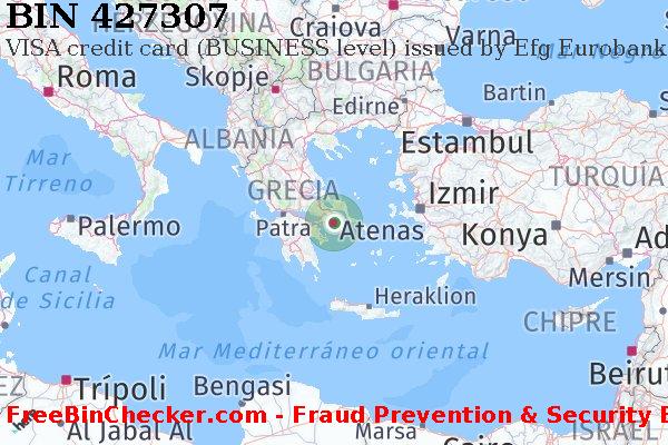 427307 VISA credit Greece GR Lista de BIN