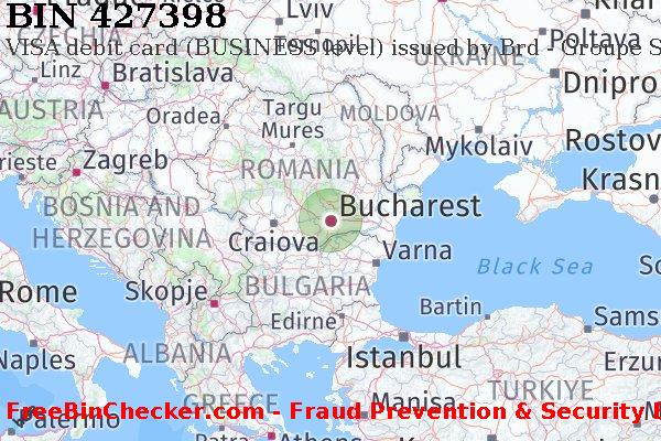 427398 VISA debit Romania RO BIN List