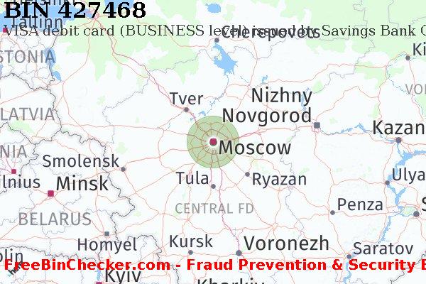 427468 VISA debit Russian Federation RU BIN List