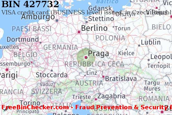 427732 VISA credit Czech Republic CZ Lista BIN