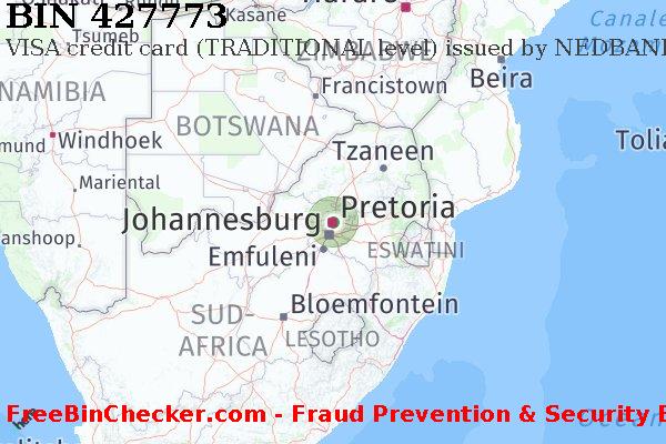 427773 VISA credit South Africa ZA Lista BIN