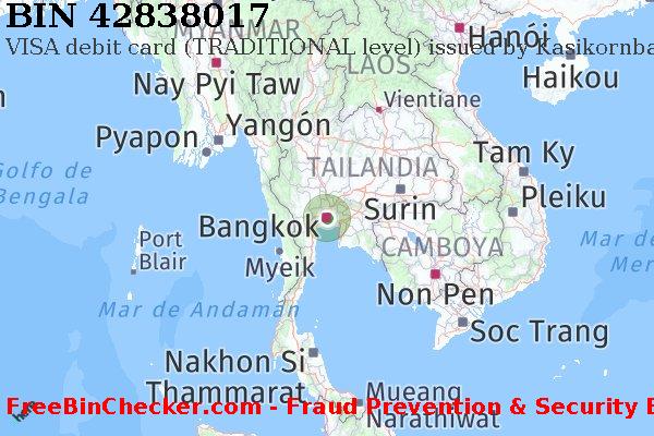 42838017 VISA debit Thailand TH Lista de BIN