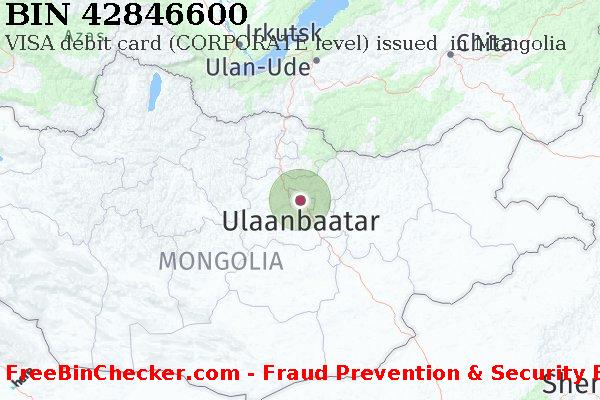 42846600 VISA debit Mongolia MN BIN List
