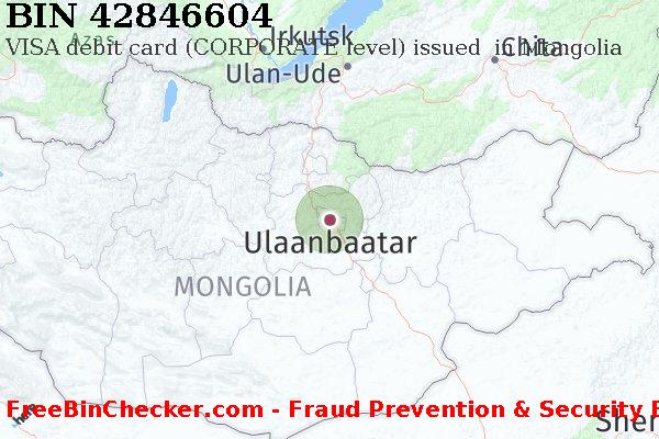 42846604 VISA debit Mongolia MN BIN List