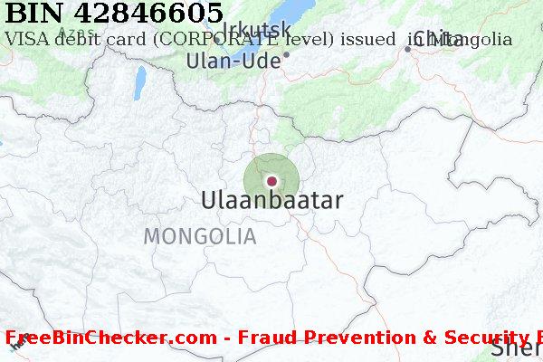 42846605 VISA debit Mongolia MN BIN List