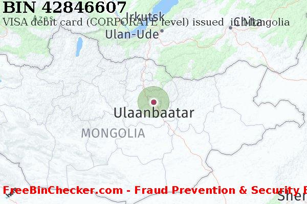 42846607 VISA debit Mongolia MN BIN List