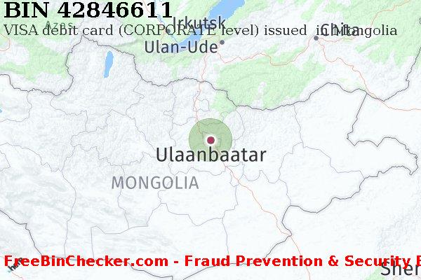 42846611 VISA debit Mongolia MN BIN List