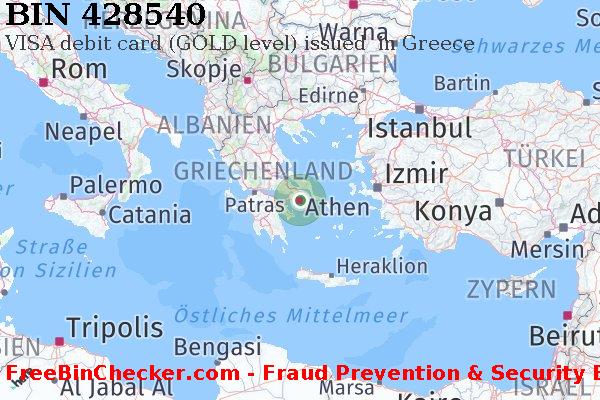 428540 VISA debit Greece GR BIN-Liste