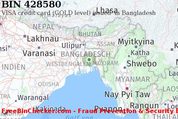 428580 VISA credit Bangladesh BD BIN-Liste