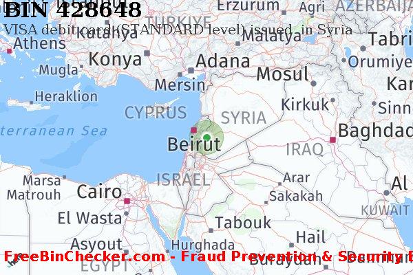 428648 VISA debit Syria SY BIN List