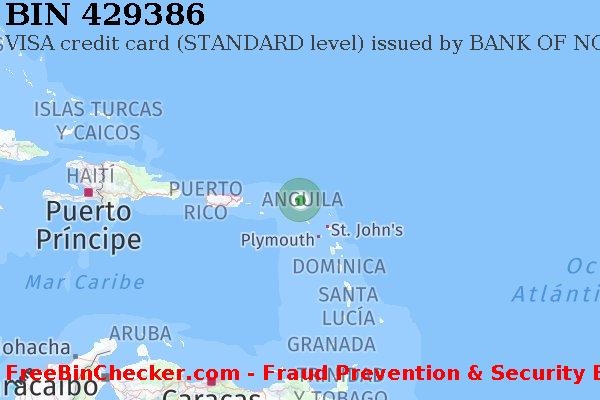 429386 VISA credit Anguilla AI Lista de BIN