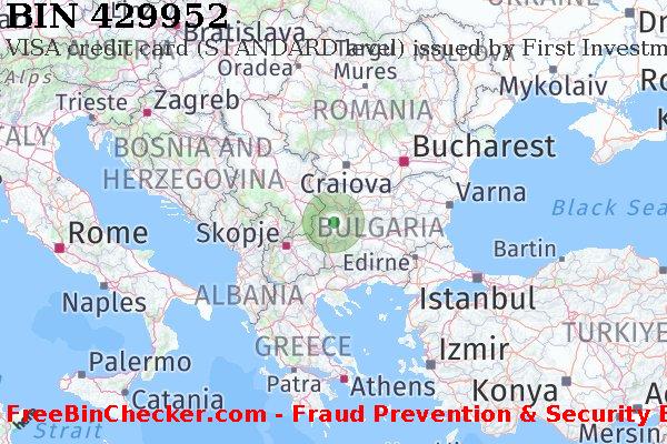 429952 VISA credit Bulgaria BG BIN List