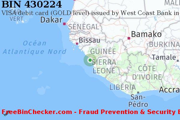 430224 VISA debit Guinea GN BIN Liste 