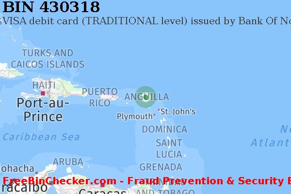430318 VISA debit Anguilla AI BIN List