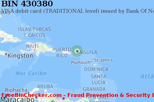 430380 VISA debit Virgin Islands (British) VG Lista de BIN