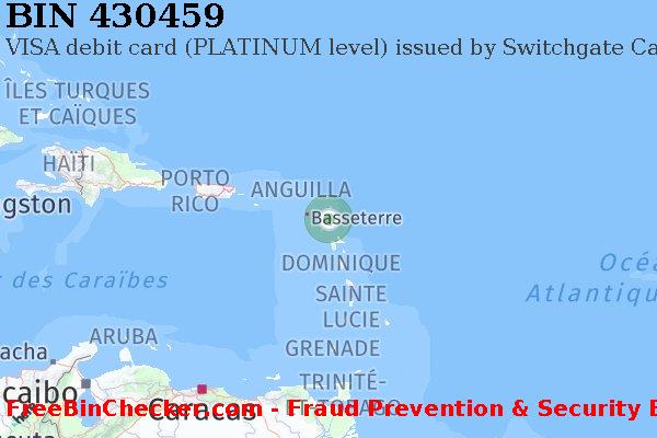 430459 VISA debit Antigua and Barbuda AG BIN Liste 