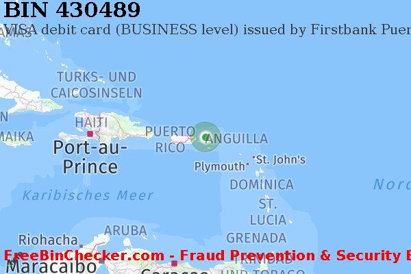 430489 VISA debit Virgin Islands (U.S.) VI BIN-Liste