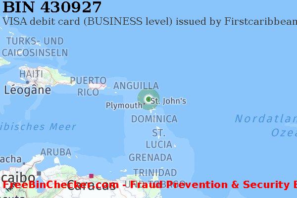 430927 VISA debit Antigua and Barbuda AG BIN-Liste