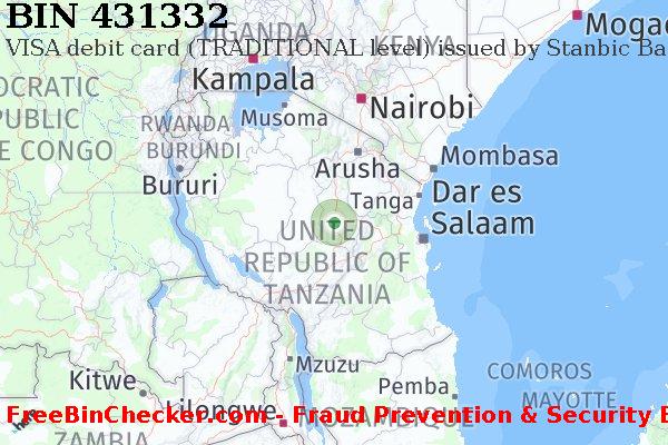 431332 VISA debit Tanzania TZ BIN List