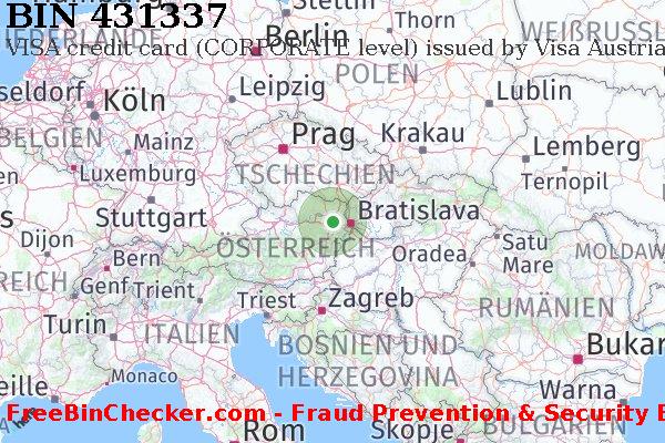 431337 VISA credit Austria AT BIN-Liste