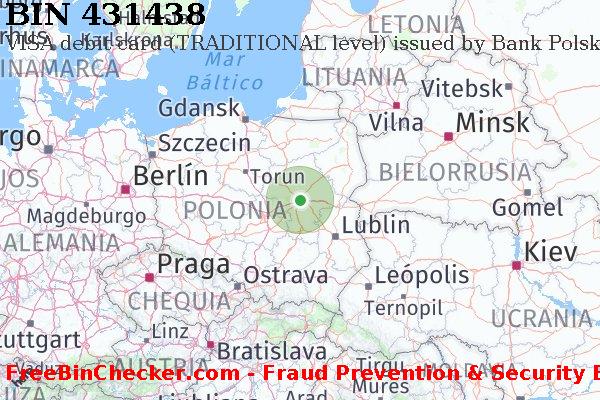431438 VISA debit Poland PL Lista de BIN