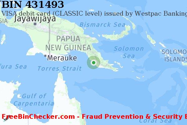 431493 VISA debit Papua New Guinea PG BIN Dhaftar