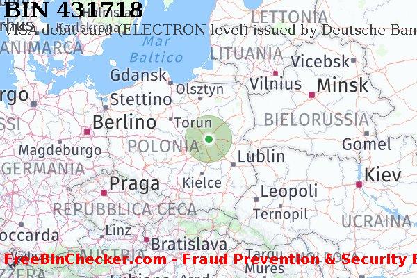 431718 VISA debit Poland PL Lista BIN