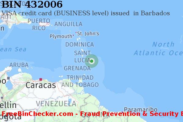 432006 VISA credit Barbados BB BIN List