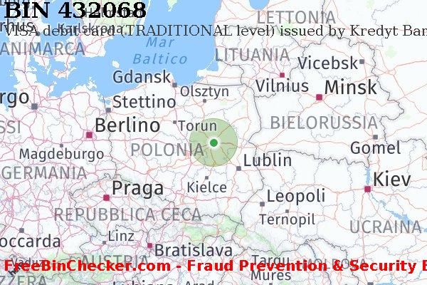 432068 VISA debit Poland PL Lista BIN