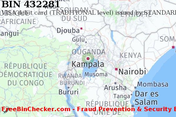 432281 VISA debit Uganda UG BIN Liste 