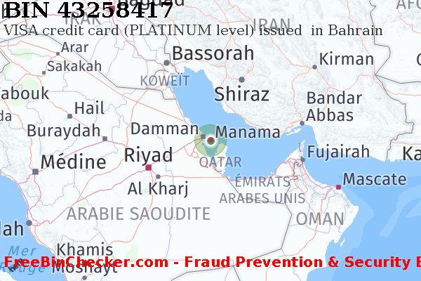 43258417 VISA credit Bahrain BH BIN Liste 