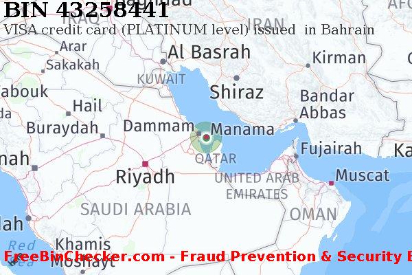 43258441 VISA credit Bahrain BH BIN Dhaftar
