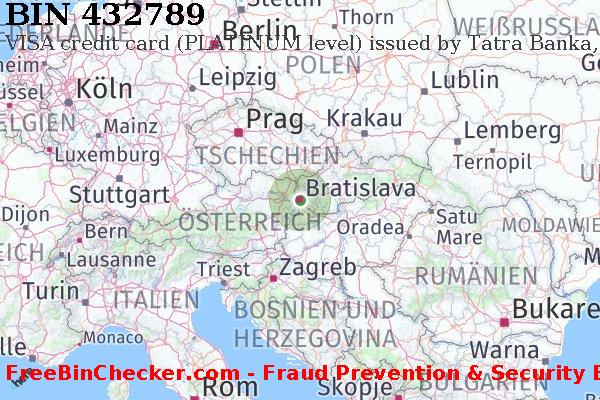 432789 VISA credit Slovakia (Slovak Republic) SK BIN-Liste
