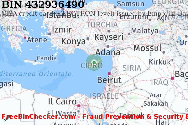432936490 VISA credit Cyprus CY Lista BIN