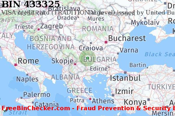 433325 VISA credit Bulgaria BG বিন তালিকা