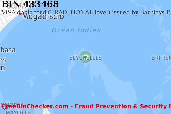 433468 VISA debit Seychelles SC BIN Liste 