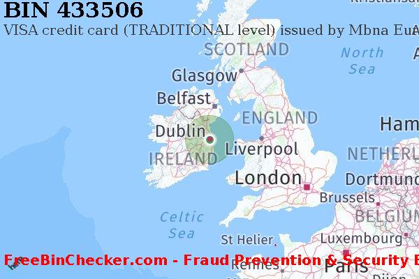 433506 VISA credit Ireland IE BIN List