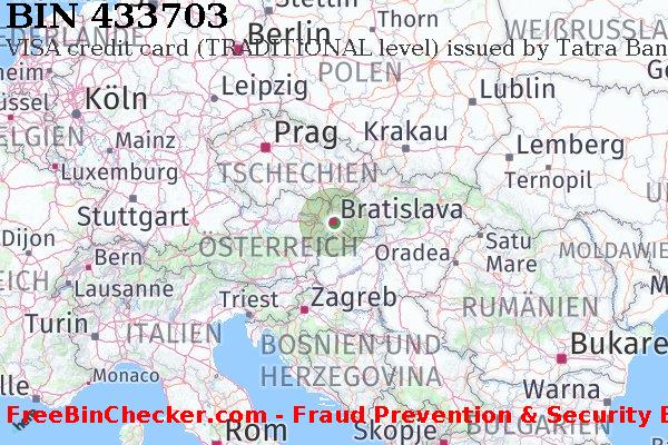 433703 VISA credit Slovakia (Slovak Republic) SK BIN-Liste