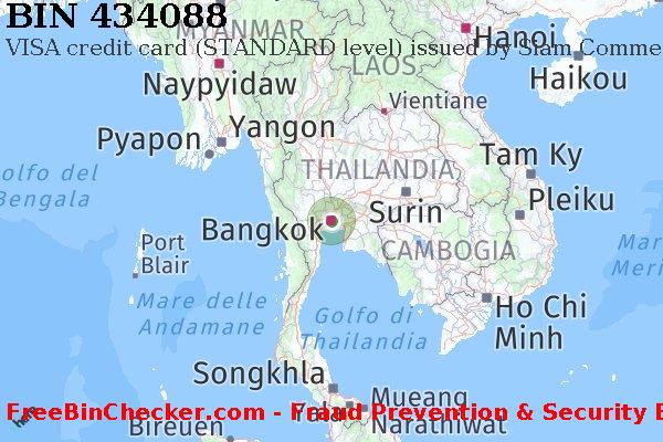 434088 VISA credit Thailand TH Lista BIN