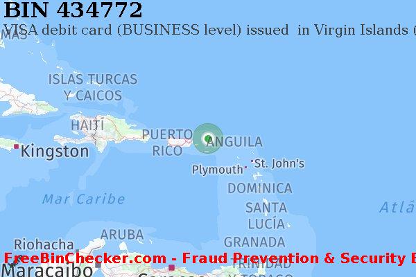 434772 VISA debit Virgin Islands (British) VG Lista de BIN