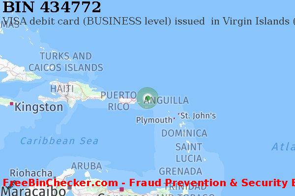 434772 VISA debit Virgin Islands (British) VG BIN Lijst