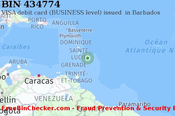434774 VISA debit Barbados BB BIN Liste 