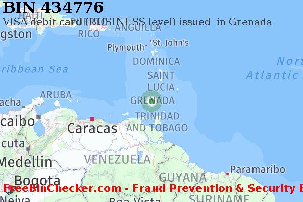 434776 VISA debit Grenada GD बिन सूची