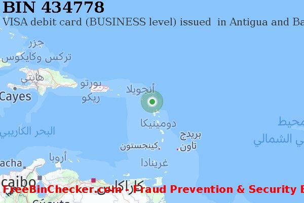 434778 VISA debit Antigua and Barbuda AG قائمة BIN